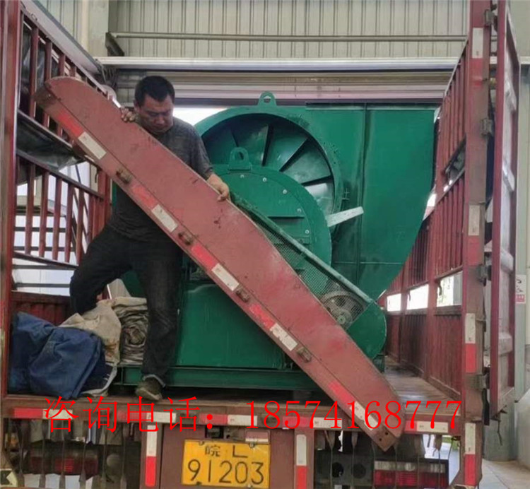 山東2.2米22米烘干機(jī)配套12C風(fēng)機(jī)發(fā)貨裝車現(xiàn)場