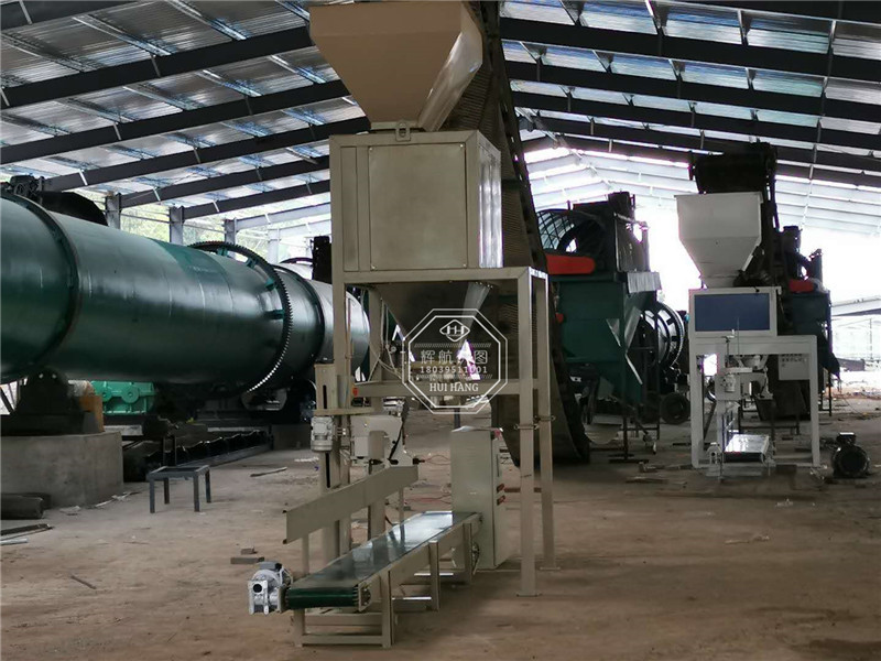 有機(jī)肥生產(chǎn)線安裝現(xiàn)場(chǎng)