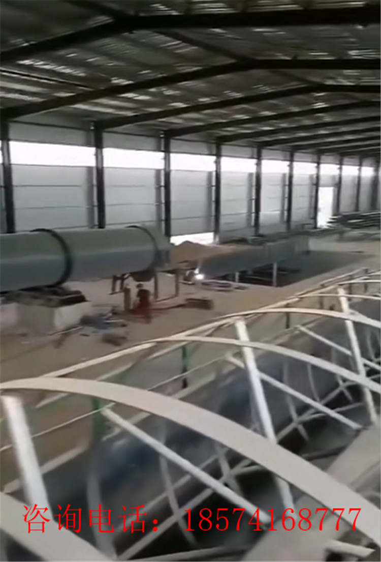 顆粒有機(jī)肥生產(chǎn)線安裝現(xiàn)場