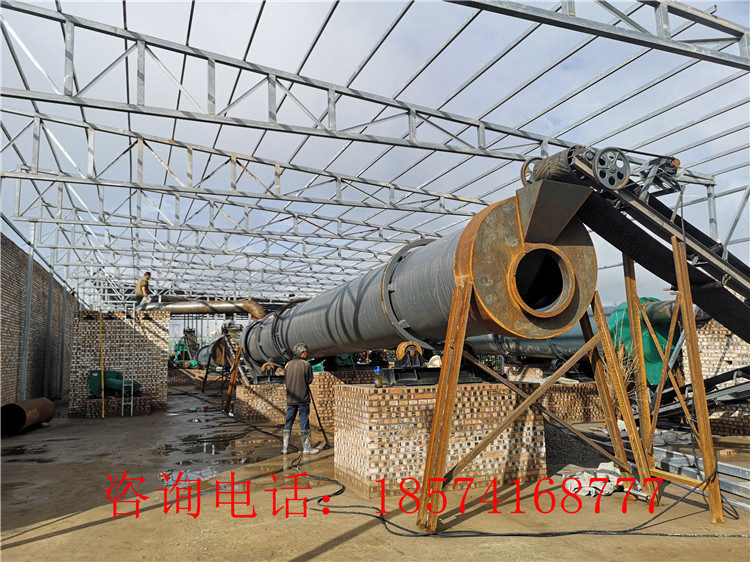 有機(jī)肥顆粒生產(chǎn)線安裝現(xiàn)場