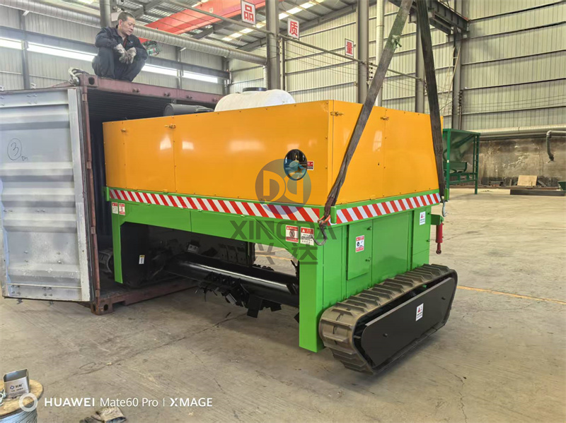 年產(chǎn)2萬噸有機(jī)肥生產(chǎn)線出口現(xiàn)場