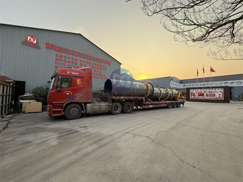 鵝糞有機肥生產線發(fā)貨現場